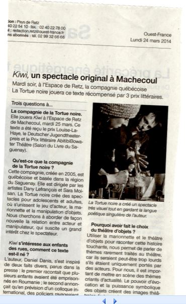 Kiwi à Machecoul - mars 2014