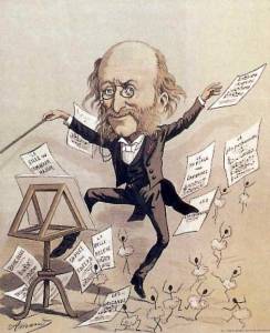 caricature d'Offenbach